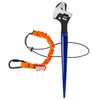 Zeluga 15-482 Tool Lanyard Shock Absorbing with Self-Locking Carabiner, Orange