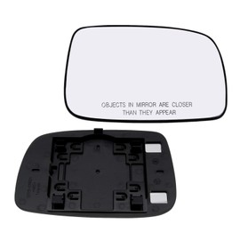 Passenger Side Mirror Glass Assembly With Plastic Backing Plate (Non-Heated) Compatible with 2007-2011 Toyota Camry (Only Fits VIN Starts With 1, 4, or 5)