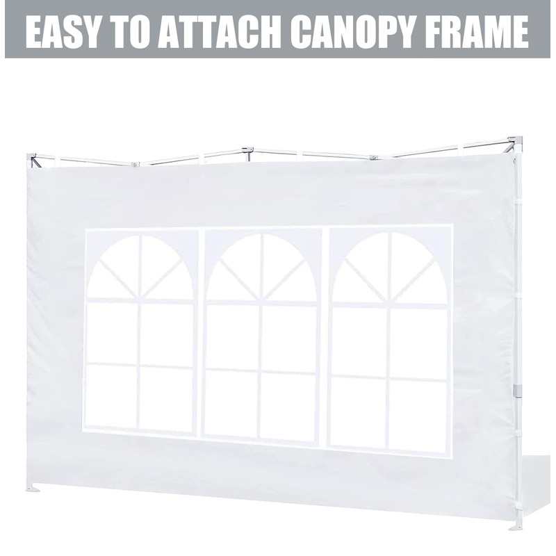 SCOCANOPY Church Window Sidewall for 10x10 Canopy Frame, 3 Pack