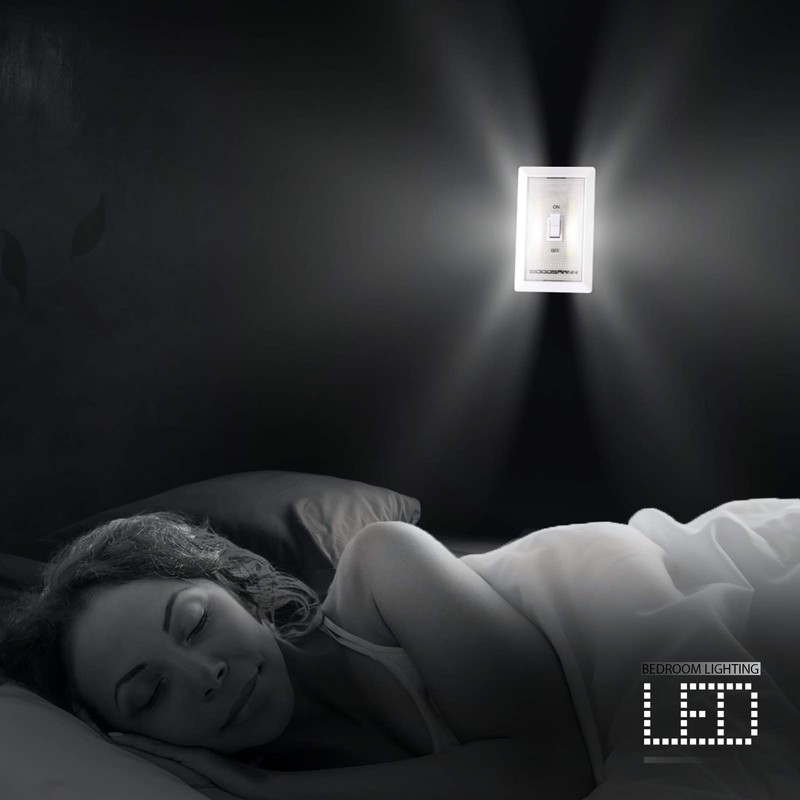 GOODSMANN LED Night Light Wall Light Emergency Lights Switch Cordless