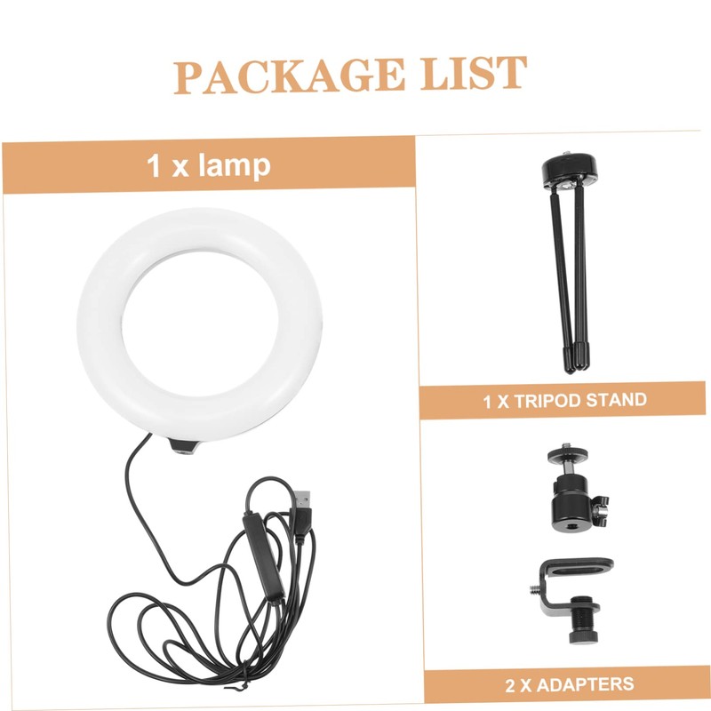 Mipcase 6-Inch Desktop LED Fill Light for Live Streaming and