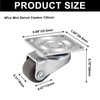 Murtenze Mini Swivel Caster Wheels - 8PCS, 1/2 inch Diameter,