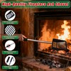 Bylion Hollow Out Fireplace Shovel Black Metal Coal Shovel, Fireplace
