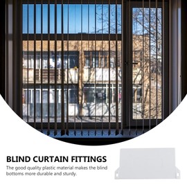 DECHOUS Vertical Blind Vertical Blind Weight 89mm for Vertical Blinds Bottom Plate Plastic Vertical Blind Bottom Weight Curtain Repair Parts Venetian Blinds Accessories (Pack of 10)