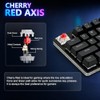 aikeec Mini teclado mecánico negro de 4 teclas para juegos,