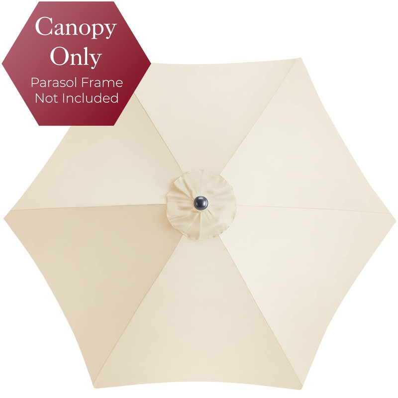 CHRISTOW Replacement Parasol Canopy 2.4m Hexagonal 6 Arms UV 30+