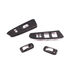 ABS Car Look Interior Door armrest Window Switch Panel Cover Trim for Toyota Tacoma 2011 2012 2013 2014 2015 (Carbon Fiber)