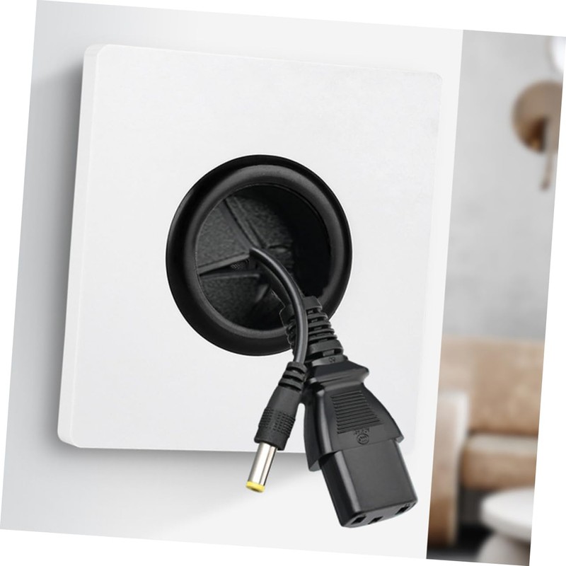 COHEALI 5Pcs Wall Plate with Outlet Hole Cable Pass Through