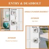 Probrico Square Entry Levers and Single Cylinder Deadbolts Combo Pack,