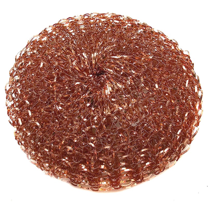 escleano Copper Sponges, Scourer, 100% Copper, Cleaning Sponge, Pot Scraper,