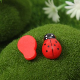 zmoso 30 PCS Cute Ladybug Car Stickers, Red Self-Adhesive Ladybugs Cars Decorations Ornaments for DIY Crafts, Lady Bugs Decor for Scrapbooking Fairy Garden Party Home