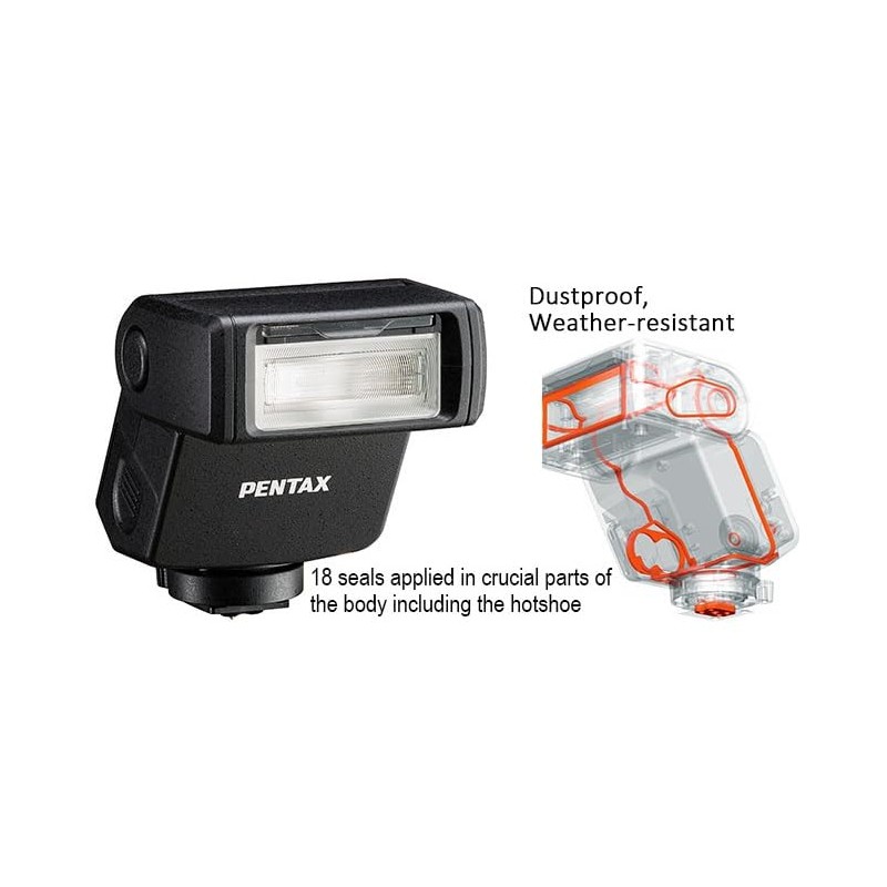 PENTAX AF180FG Compact P-TTL auto Flash, dustproof and Weather-Resistant Construction,