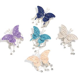 【B197】Mixes of six different fancy beads including square beads, round beads, and mouse:_Chain Butterfly 5pc