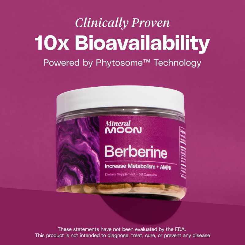 Mineral Moon Body Composition Berberine Supplement with Cissus Quadrangularis &