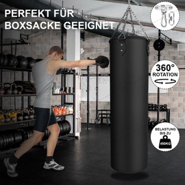RealBrite Punch Bag Holder, Stainless Steel Ceiling Hook for Punch Bags up to 450 kg Load Capacity, Bomb-proof Punch Bag, Wall Mount, Ideal Ceiling Mount for Punching Bag Suspension