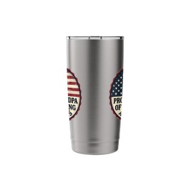 Proud Grandpa Of Two Young Americans Granddad Grandchild Stainless Steel Insulated Tumbler