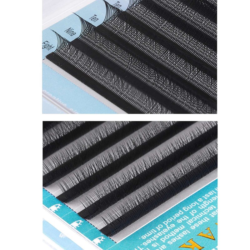 Extensión de Pestañas Soft Mixed Falsas Pestañas Cluster para Maquillaje