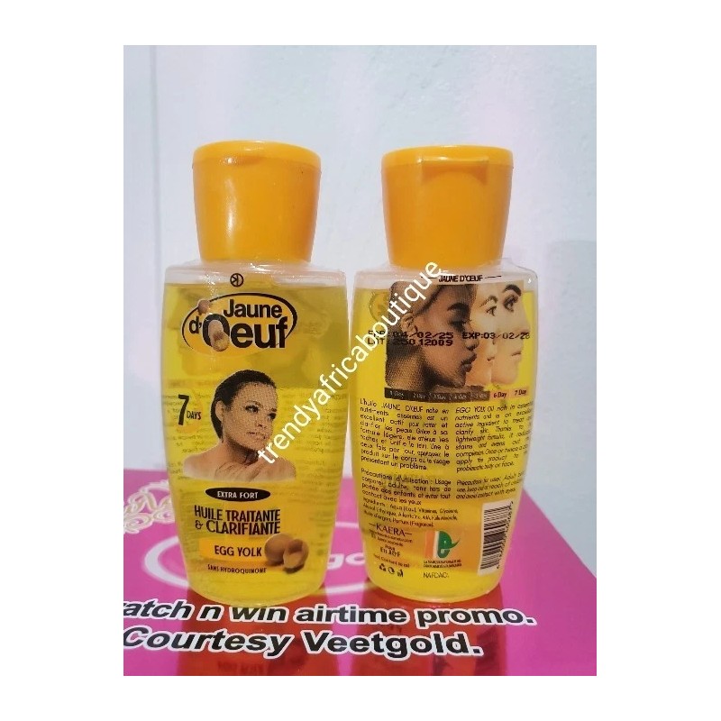 jaune X 2 Bottle Jaune D'OEUF 7days Face & Body