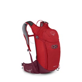 Osprey Siskin 12L Men's Biking Backpack with Hydraulics Reservoir, Ultimate Red