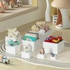 OKBHTS Large 8 Pcs White Acrylic Boxes for Display as