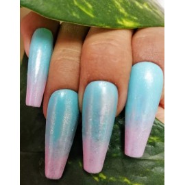 DIVA BEAUTY 20 Uñas Postizas Press On Forma Bailarina
