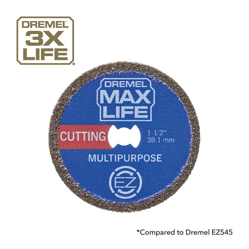 Dremel Max Life EZ545HP 1-1/2" (38.1mm) High Performance Diamond Wheel,