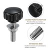 sourcing map 4 Sets Knurled Knobs Thumb Screws with Nuts