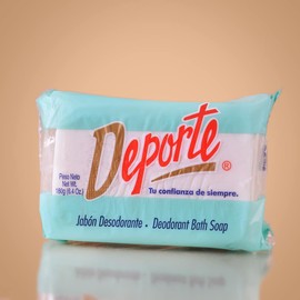 Deporte Deodorant Bath Soap, 6.4 Oz, Turquoise