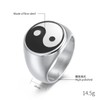 JESMING Men's Rings Tai Chi Yin Yang Ring Zen Master