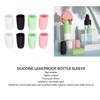 8pcs Travel Leak Proofing Elastic Sleeve Bottle Covers Soft Silicone