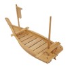 VPABES 31.5inch Wooden Sushi Boat Serving Tray, Commercial Sushi Plate