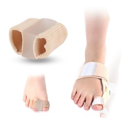 MEMNUN Bunion Corrector for Women Big Toe for Treatment of Bunion, Overlapping Toes and Hammer Toes (1 Pair of Toe Separators, 1 Pcs Toe Corrector)(Size: L)