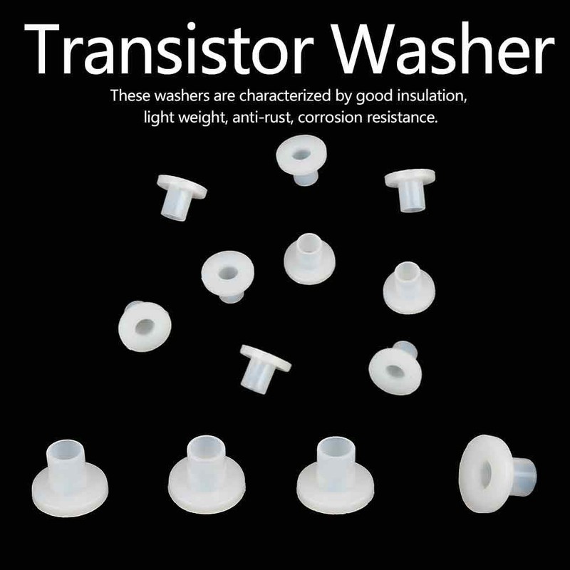 100 Pcs Transistor Washers for Quartz Power Tube, Diode and