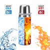 Stainless Steel Flask with Cup 700ml/23.6oz Vacuum Insulated Thermo Bottle