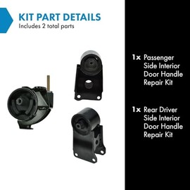 TRQ TRQ Engine Mount Set Compatible with 1996-1999 INFINITI I30 1995-2001 Nissan Maxima