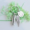 DAIFFUNE Cylinder Urn Keychain for Ashes Pet Cremation Keychain Dog