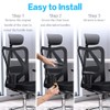 MSOBAIW Office Chair Armrest Replacement Pads, 1 Pair Chair Arm