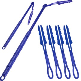 Replacement Handles Compatible with Swiffer Duster Refill, Swiffer Duster Extended Handle,Foldable & Extendable Dust Handle Only(Blue 5pcs)