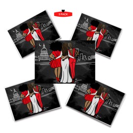Red and White notecards |Women Empowerment | Sorority Inspired