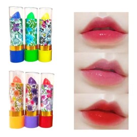 Pack 6pz De Labial Mágico Floral Para Labios Con Aroma                                                                                                