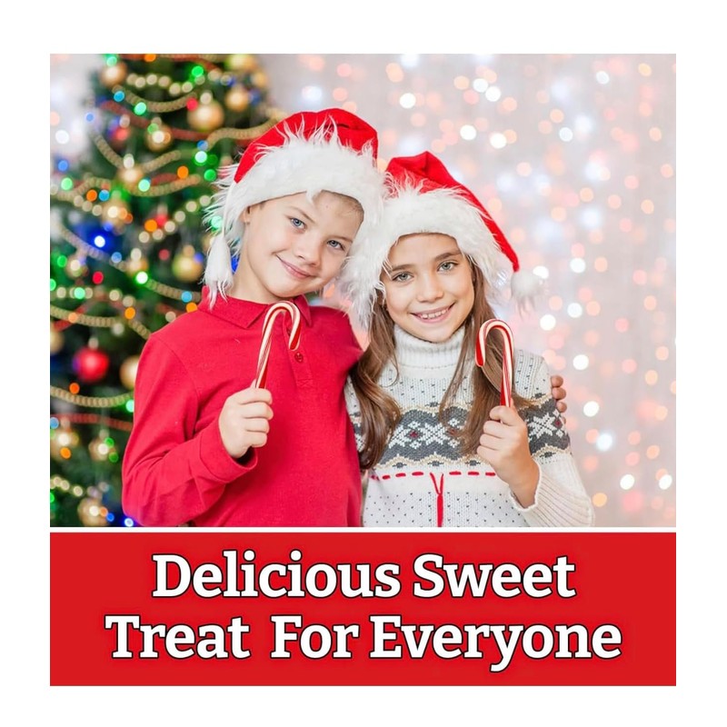 Candy Canes, Individually Wrapped, Red & White Stripes, Christmas Holiday