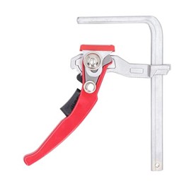 Ratcheting Table Clamp, Quick Ratchet Track Saw Guide Rail Clamp, Alloy Steel Ratchet Guide F Clamp, 175 X 90mm, MFT Clamp for MFT and Guide Rail System Woodworking Clamp