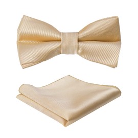 mintgreen Bow Tie Handkerchief for Children Boys Paisley Bow Tie Tied and Adjustable Length, khaki
