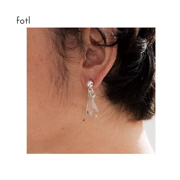 FOTL Drop Earring 1pair, Color:C Clear