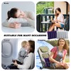 UVVRUR Inflatable Travel Pillow 2 Pack Camping Car Velour Soft