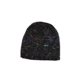 GroveEss Unisex Chemo Hat,Lightweight Soft Turban Beanie,Slouchy Sleep Cap Chemotherapy Hair Loss Headwear Head Wraps Hip-Hop Hat for Women Men Black