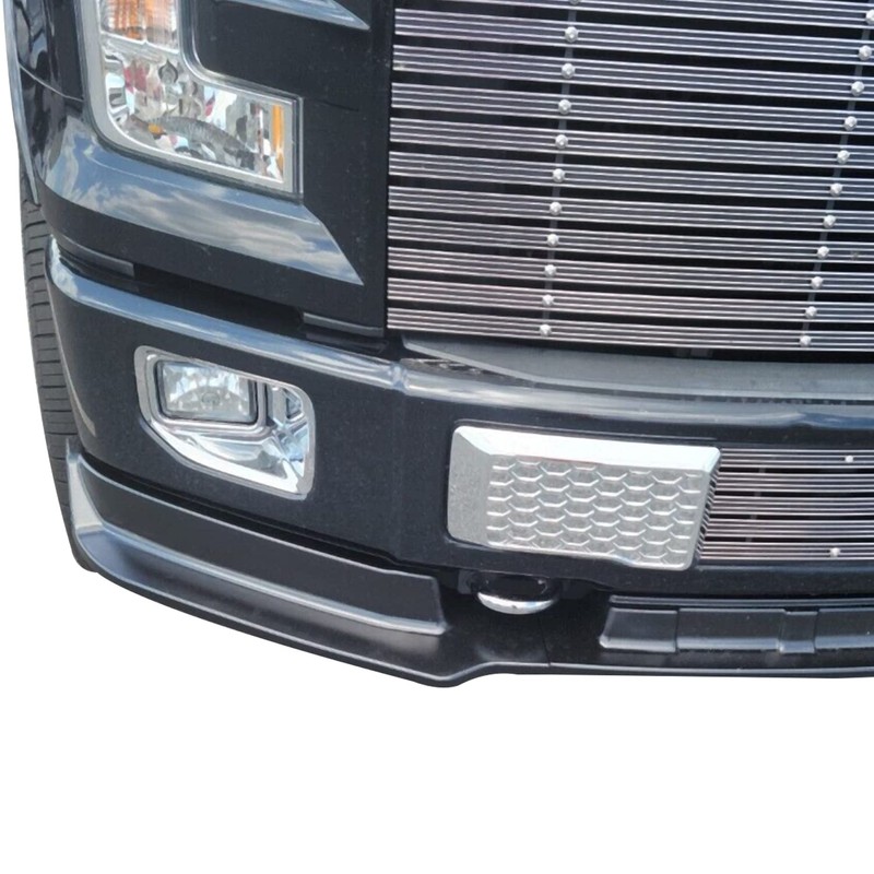 KUAFU 2 PC Chrome Front Bumper Tow Hooks Compatible With