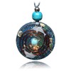 Large Orgone pendant with Turquoise