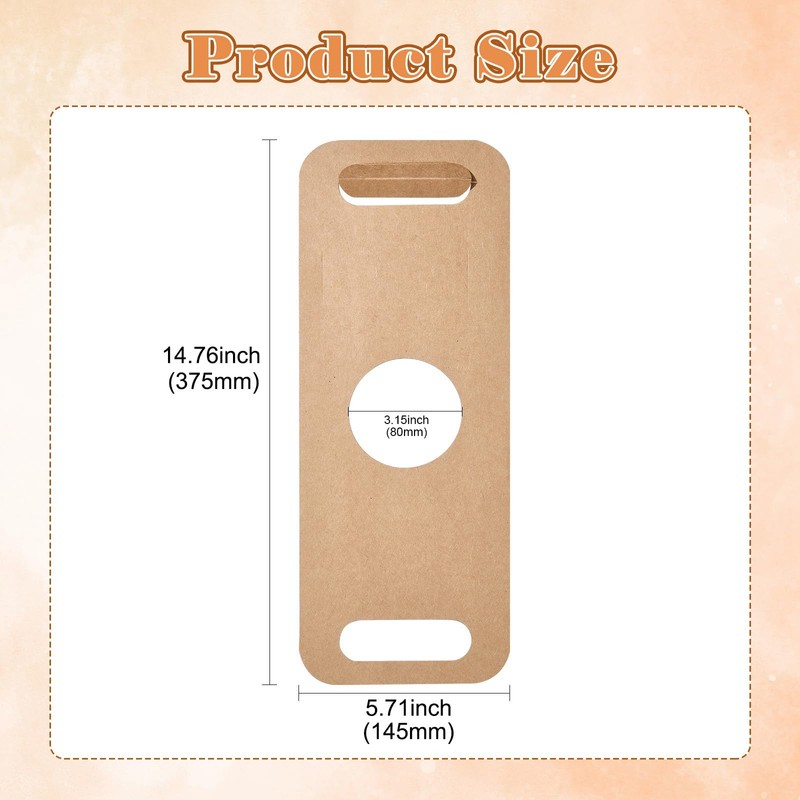 LiQunSweet 50 pcs Kraft Paper Cup Carrier Portable Disposable Holder