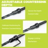 KAKILFOB Countersink Drill Bit Set, 16PCS M2 Cobalt HSS Woodworking